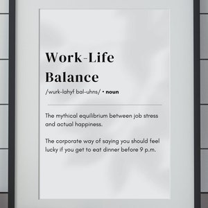 Funny Work Definition Wall Art Sarcastic Office Decor Funny Digital Download Printable Corporate Humor Poster Gift For Colleague
