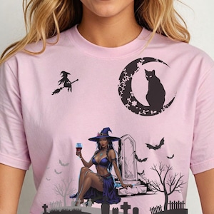 Sexy Girly Halloween T-Shirt, Witchy Shirt, Halloween Girls T-Shirt , Halloween T-Shirt, Witchy Vibes T-Shirt, Sexy Witch,Sublimation Design