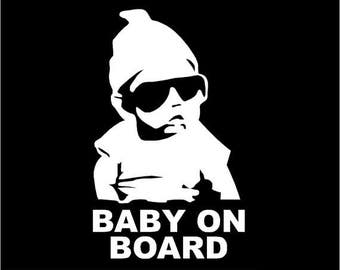 Baby On Board Car Decal SVG File - Instant Download