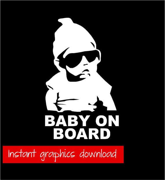 Download Baby On Board Car Decal SVG File Instant Download | Etsy