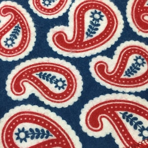 Soft Flannel Receiving Blanket, Swaddling Blanket 36&quot; x 36&quot; - Kerchief Paisley
