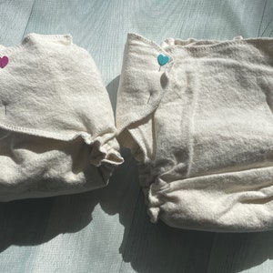 MamaBear Quick Dry ONE SIZE Fitted Diaper Organic Cotton or Organic Bamboo Fleece You choose closure image 5