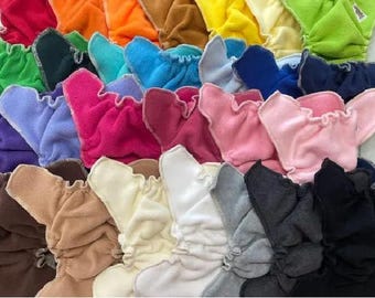 MamaBear newborn/preemie zachte fleece luierhoes, of AI2 - effen kleuren