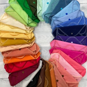 MamaBear LadyWear Quick-Dry Menstrual, Incontinence pad, pantiliner - Light/Medium Flow - COTTON FLANNEL SOLIDS