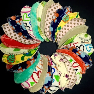 CLOSEOUT SALE!! 50% OFF MamaBear LadyWear Interlabial / Intralabial Petal Pads - You choose Fabric and Length