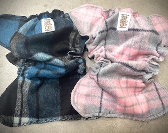 Wollen luierhoes MamaBear newborn/preemie, AIO, AI2 - traditionele plaid