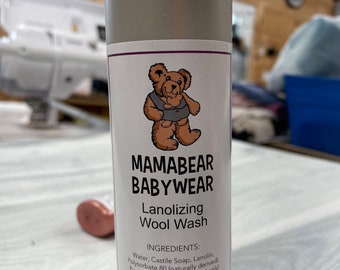 MamaBear Lanolizing Wool Wash For Hand or Machine Washing - 8.5 oz