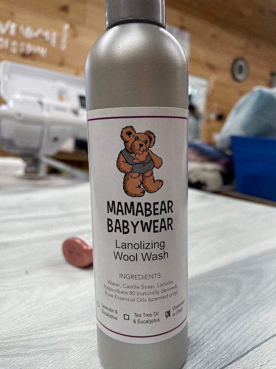 MamaBear Lanolizing Wool Wash For Hand or Machine Washing - 8.5 oz