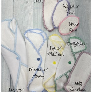 Organic LadyWear Quick Dry Cloth Menstrual, Incontinence Pads - Bamboo Fleece