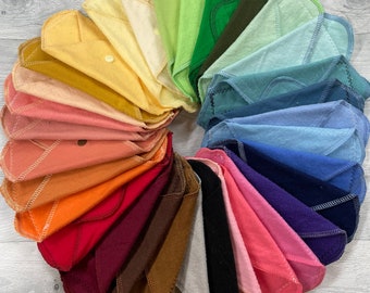 MamaBear LadyWear Quick-Dry cloth Menstrual, Incontinence pads - Dailywear Pantiliners - COTTON FLANNEL SOLIDS