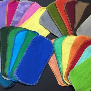 GO UNPAPER: Toalhetes de pano reutilizáveis de cor sólida MamaBear - 104 contagens - Substitua todo o papel da sua casa!