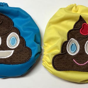 Poop Emoji - Boy and Girl Embroidered Add On or Patch