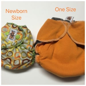MamaBear Quick Dry ONE SIZE Fitted Diaper Organic Cotton or Organic Bamboo Fleece You choose closure image 8