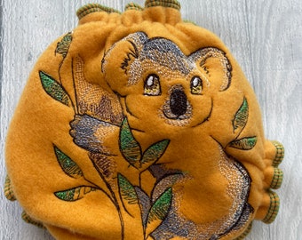 MamaBear Embroidered Quick Dry Newborn/Preemie Diaper Cover, AIO, AI2 - Koala in Tree