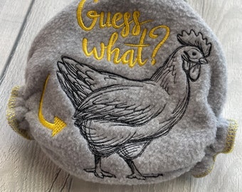 MamaBear Embroidered Quick Dry Newborn/Preemie Diaper Cover, AIO, AI2 - Guess What, Chicken’s Butt