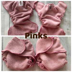 MamaBear Newborn/Preemie Wool Diaper Cover, AIO, AI2 You choose Color Pinks