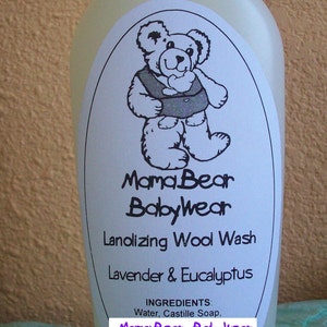 MamaBear Lanolizing Wool Wash For Hand or Machine Washing 8.5 oz image 4