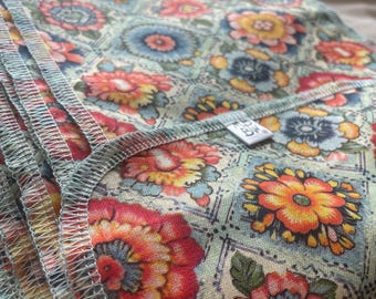 Belly Binding Wrap, Bengkung, Abdominal Support - Traditional 100% Cotton  -  Vintage Traditional Floral