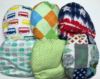 Random MamaBear One Size Fitted Cloth Quick Dry Cotton Flannel Diapers, adorable prints - You choose closures