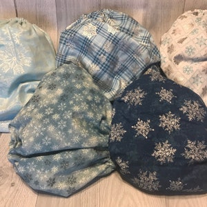 MamaBear Cotton Waterproof Diaper Cover, Wrap One Size Fits All Winter Wonderland image 1