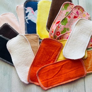 MamaBear LadyWear Quick-Dry cloth menstrual pads - Dailywear Wingless Pantiliners - SECONDS MYSTERY Grab Bag