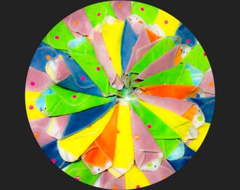 Set of 5 MamaBear LadyWear Quick-Dry cloth Menstrual, Incontinence pads - Dailywear Pantiliners - COTTON VELOUR