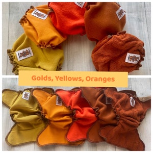 MamaBear Newborn/Preemie Wool Diaper Cover, AIO, AI2 You choose Color Golds Yellow Orange