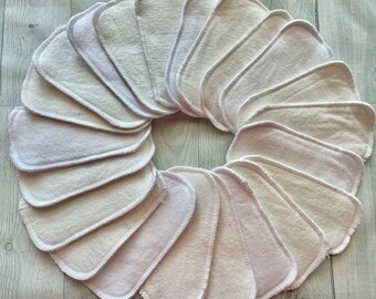 MamaBear LadyWear Quick-Dry cloth Menstrual, Incontinence pads - Dailywear Wingless Pantiliners - LIMITED DEAL Solid White