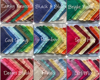 Juego de toallitas reutilizables MamaBear grandes (lavables) - Baker's Dozen - Juegos de colores lisos (20 x 20 cm)