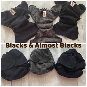 MamaBear Newborn/Preemie Wool Diaper Cover, AIO, AI2 You choose Color Black & Almost Black