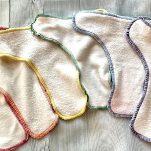 MamaBear Super Tiny Preemie Flat Fold Fitted Diaper - Organic Bamboo Fleece
