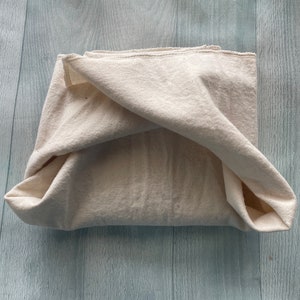 Couche plate classique non colorée MamaBear en flanelle de coton 100 % bio