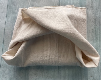 MamaBear Undyed Organic 100% Cotton Flannel Classic Flat Diaper
