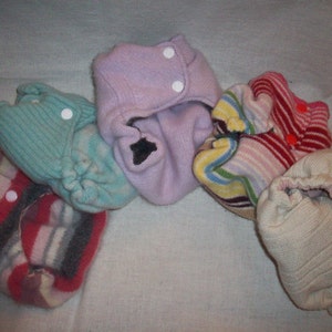 Set of 2 Custom MamaBear BabyWear One Size Wool Diaper Covers image 1