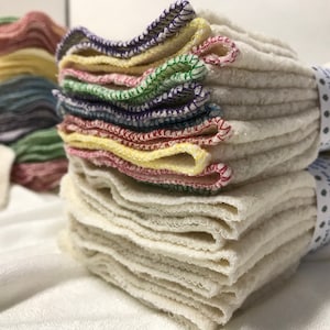 Salviette in tessuto riutilizzabili MamaBear 100% cotone Sherpa Fleece - Set da 10