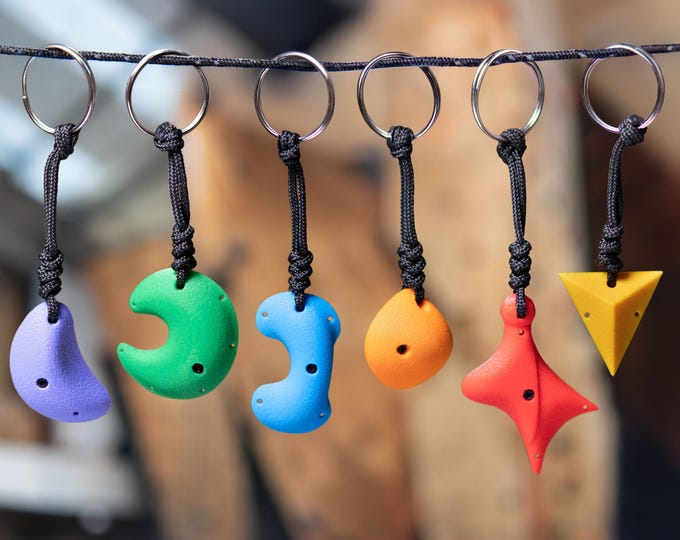 Climbing Hold Keychain, Rock Climbing Gift for Climbers, Mini Rock Hold Keyring, Bouldering Accessory, Gym/Outdoor Climbing Gift