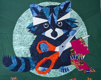 Like a Hungry Raccoon - Foundation Paper Piecing PDF Pattern