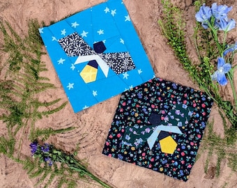 Firefly - Foundation Paper Piecing PDF Pattern - 4 inch square block