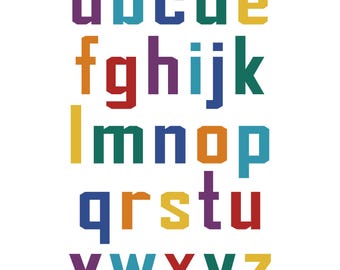 Parlez doucement - Papier de base pour rattacher l'alphabet en minuscules, motif PDF