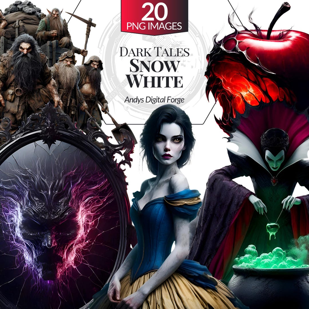 Snow White Dark Fantasy - Lost Innocence Cliparts. Haunted Pngs for ...