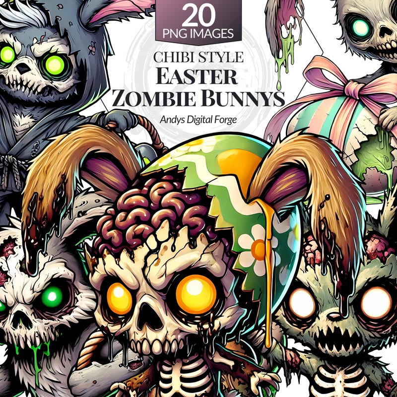 Green Zombie Rabbit Zombie Bunny - Etsy