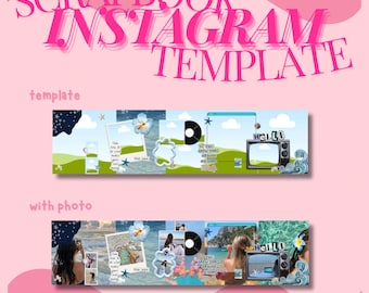 Modelo de Scrapbook para Instagram | Versão Beach Vibe