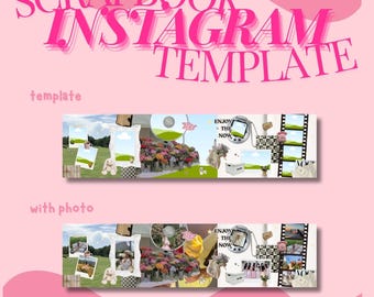 Modelo de Scrapbook do Instagram | Versão White Clean