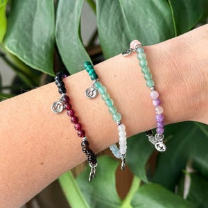 Bracelet thème thème natal / thème natal PERSONNALISÉ | Bracelet d'astrologie | Bracelet en cristal de 4 mm | Bracelet extensible de haute qualité