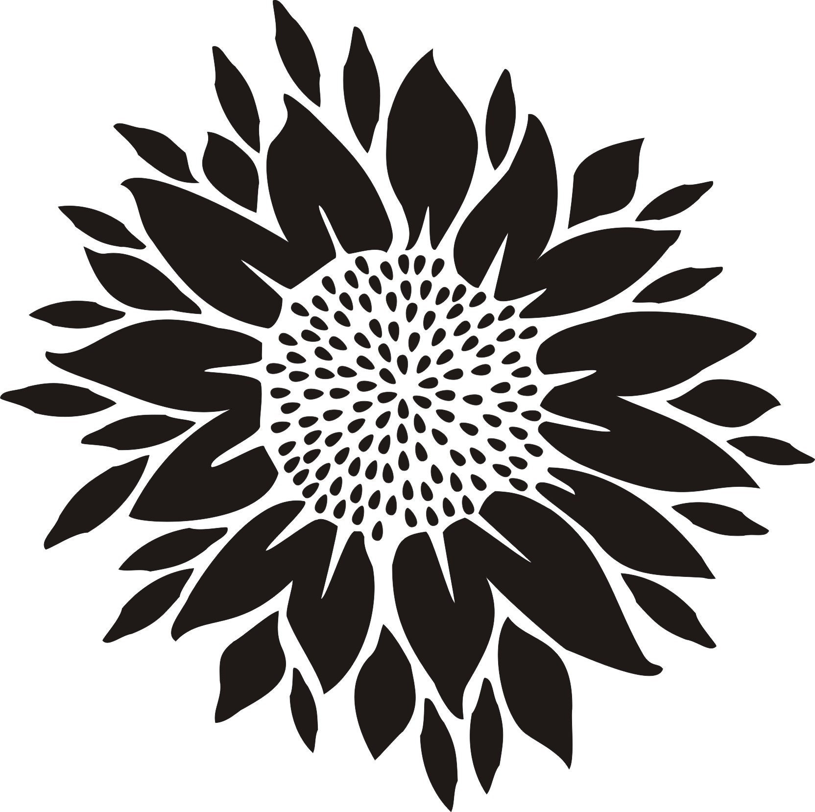 Wall Stencil Large Sunflower Painting StencilsFurniture Etsy