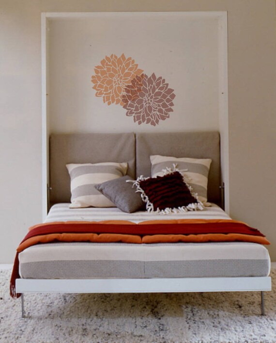 Flower Stencil Dahlia Wall Stencil Furniture Stencil Floor Stencil Stencils For Painting Stencils For Walls Stencils For Furniture