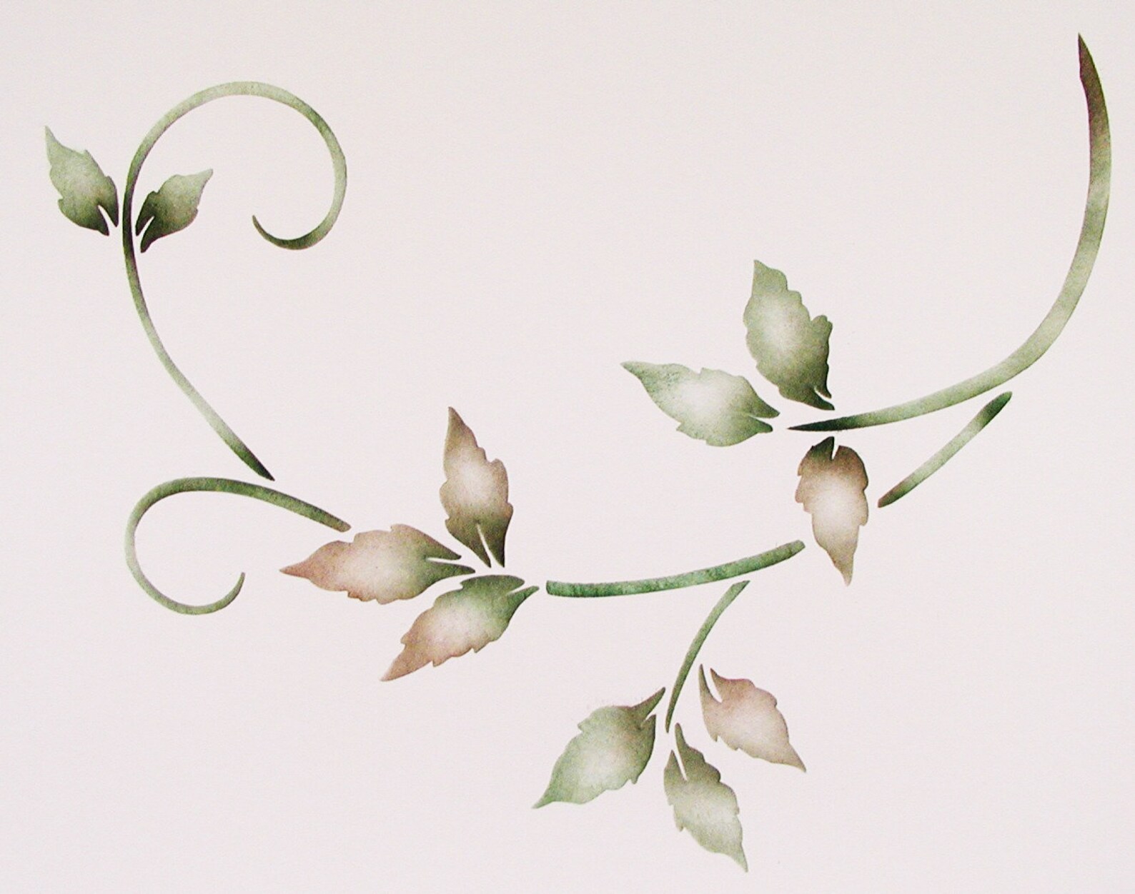 Stencil Elegant Vine Wall Stencil Painting Stencil Wall Etsy