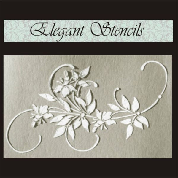 Plaster Stencil Cadence Frieze Wall Stencil, Furniture Stencil