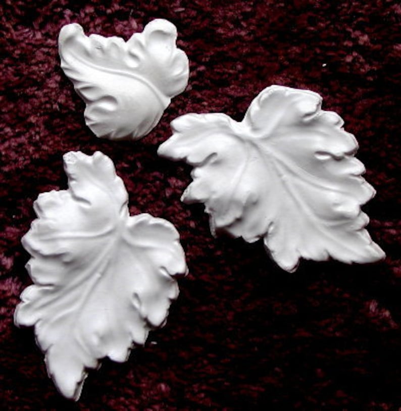 Grape Leaves Plaster Mold Craft Mold Concrete Mold Cement Etsy