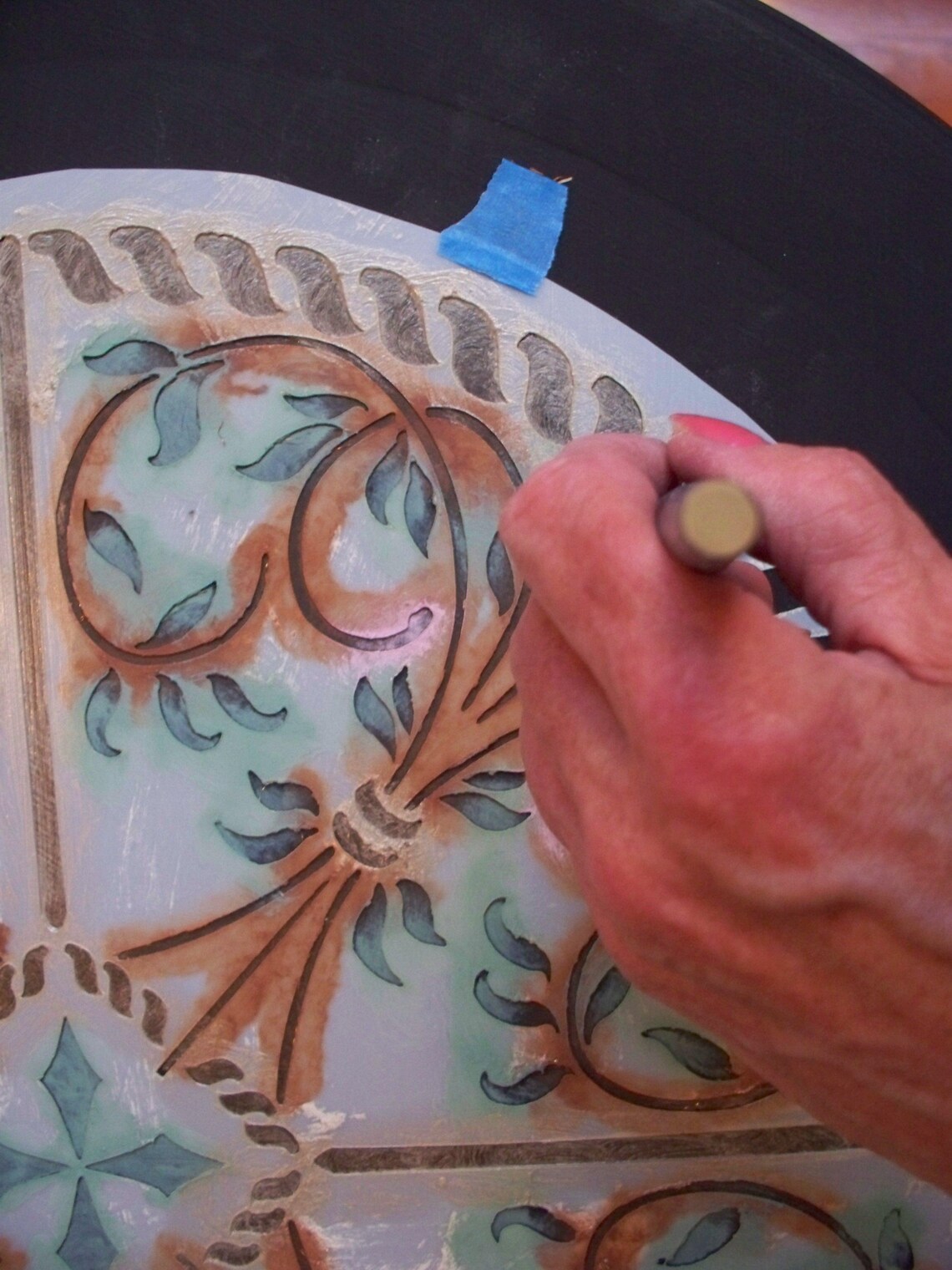 Large Rose Wall Stencil Flower Stencil Furniture Stencil Etsy